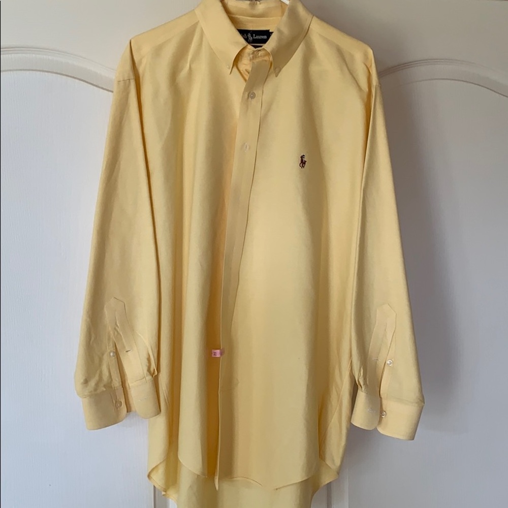 Like New Ralph Lauren yellow long sleeved shirt!